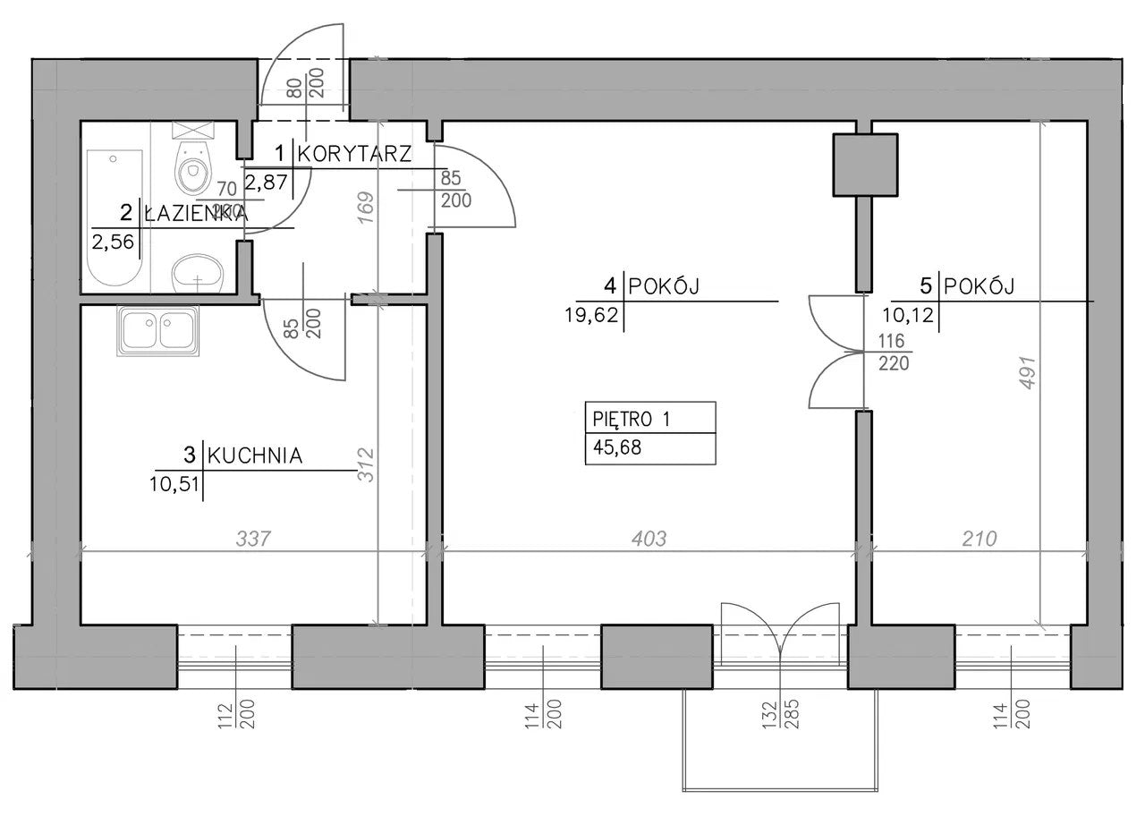 WYNAJEM | 2 pokoje | 46 m² | balkon | kamienica | Praga-Południe | Warszawa